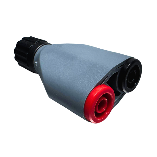 50Ω BNC plug to 2 x 4mm socket insulated