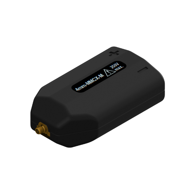 4mm safety banana socket to MMCX plug adapter