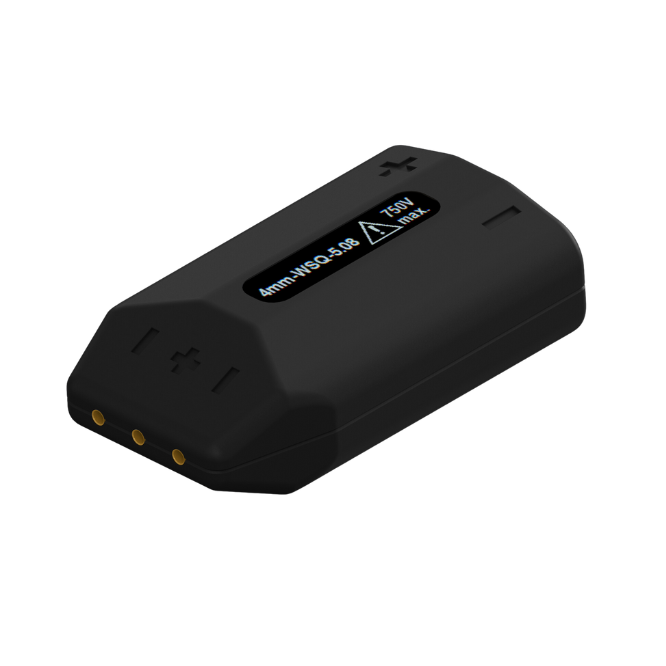 4mm safety banana socket to square pin adapter