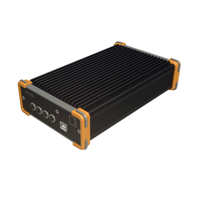 Power supply 4ch PS03, 9V 20W with USB interface for remote control