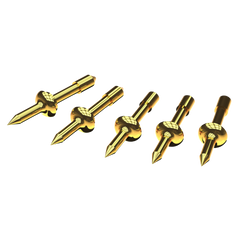 5x solid tips gold-plated