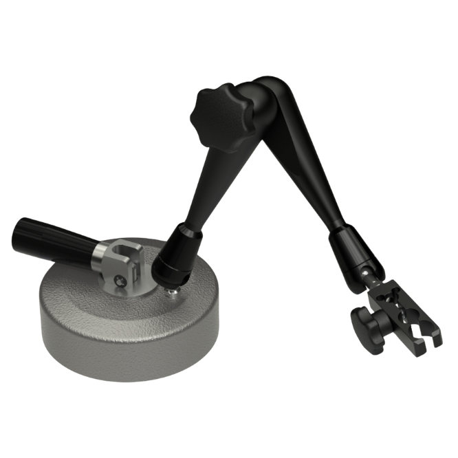 MSC 85, 3D positioner with vacuum base, 200mm span width, and holder f ...