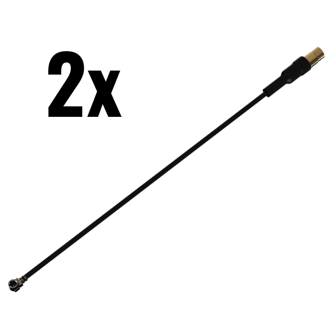 2x MMCX to UFL plug adapter