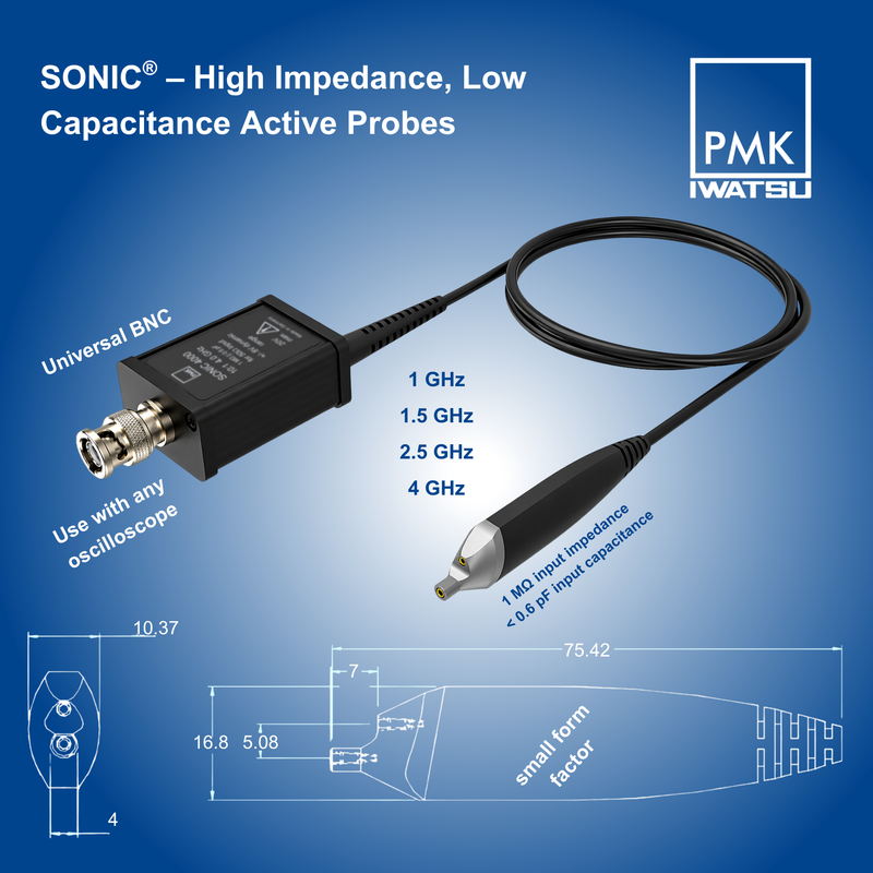 SONIC2500 PS-05 bundle, single-ended active probe set, DC to > 2.5 GHz ...